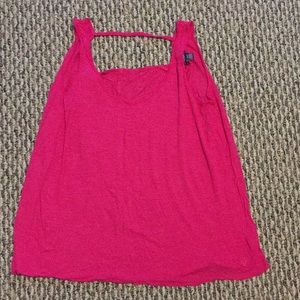 American Eagle Hot Pink Flowy Tank Top